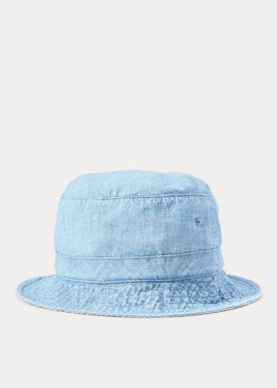 Men's Polo Ralph Lauren Chambray Bucket Hats | 142603ZDM